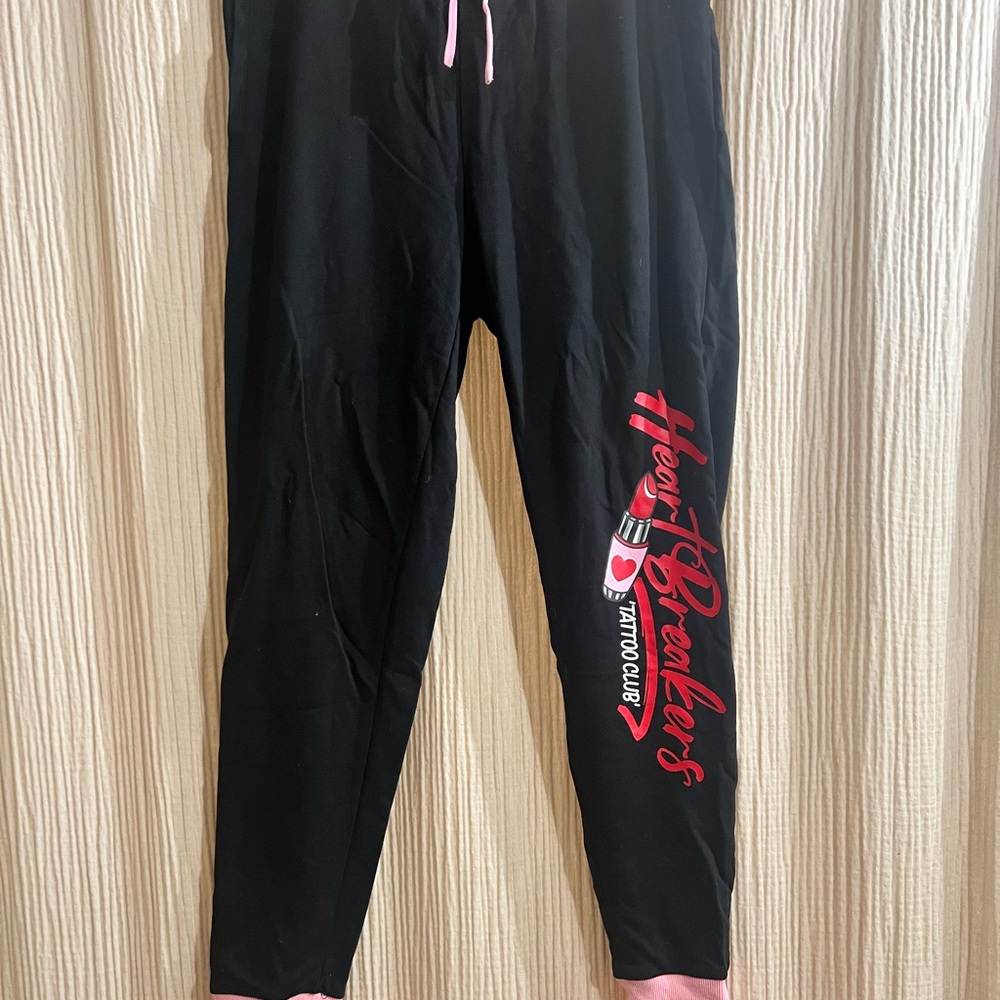 Heartbreak Tattoo Joggers by Sara K